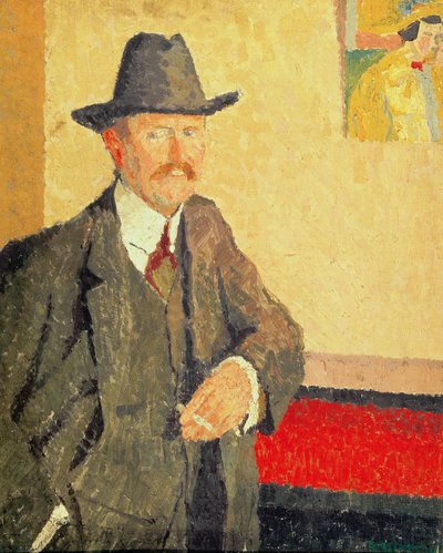 Portrait of Charles Ginner by Malcolm Drummond
